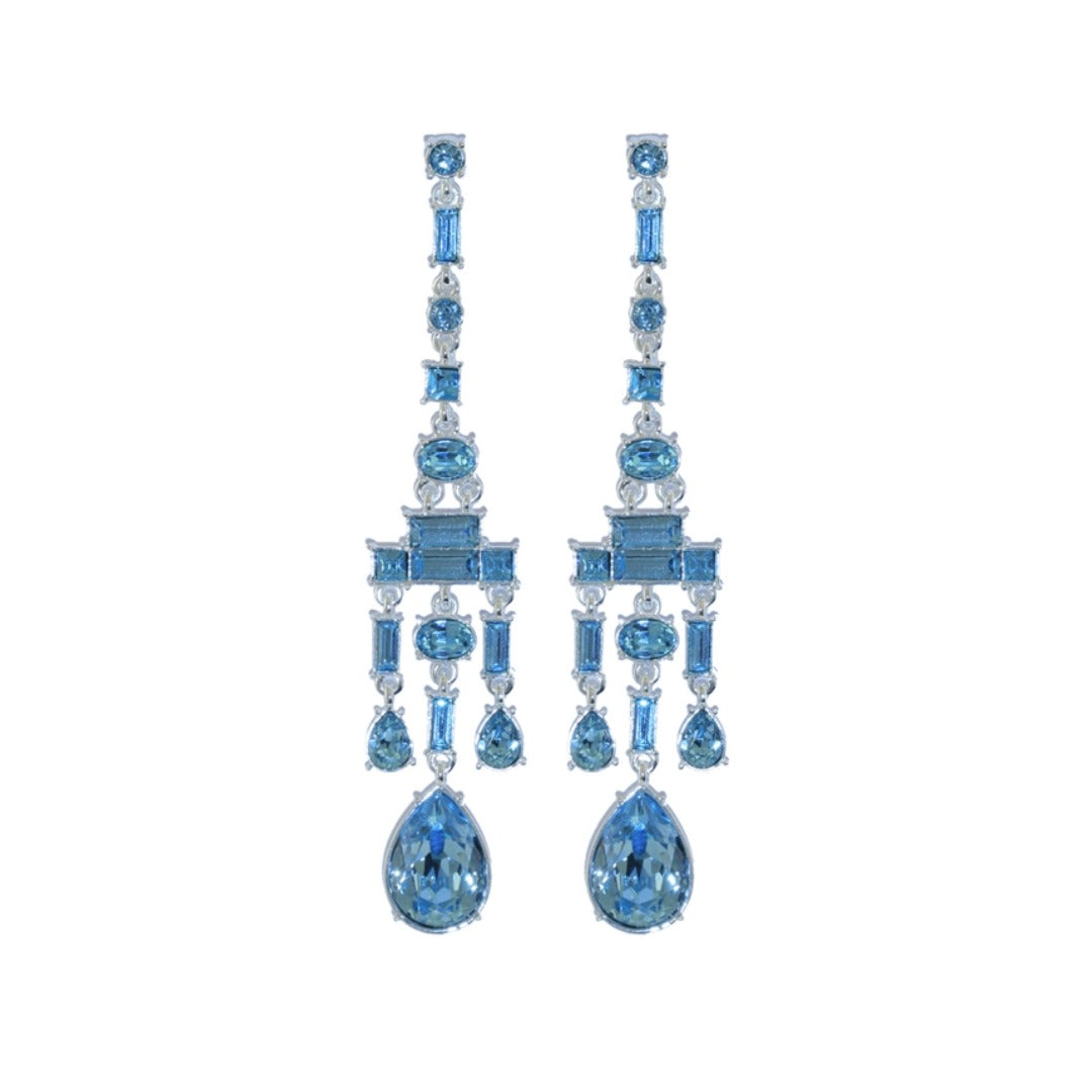 Chandelier Aqua Earring