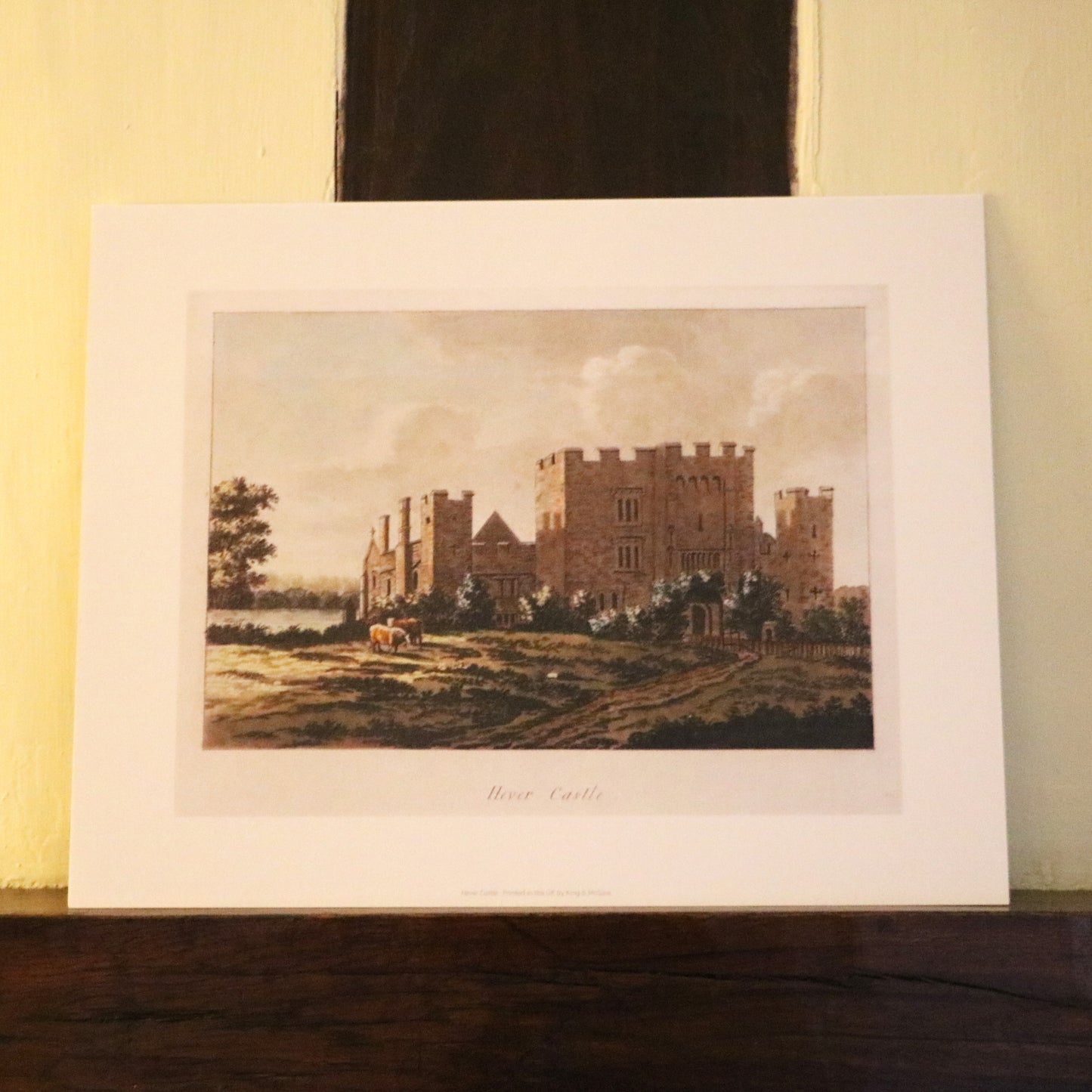 Hever Castle Cows Mounted Print