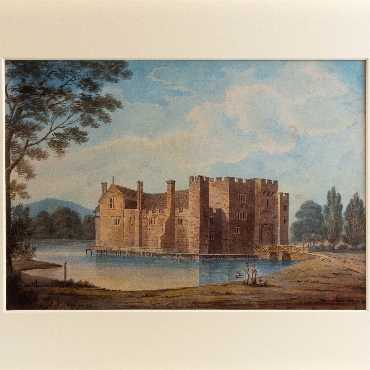Hever Castle Dog Walkers Print