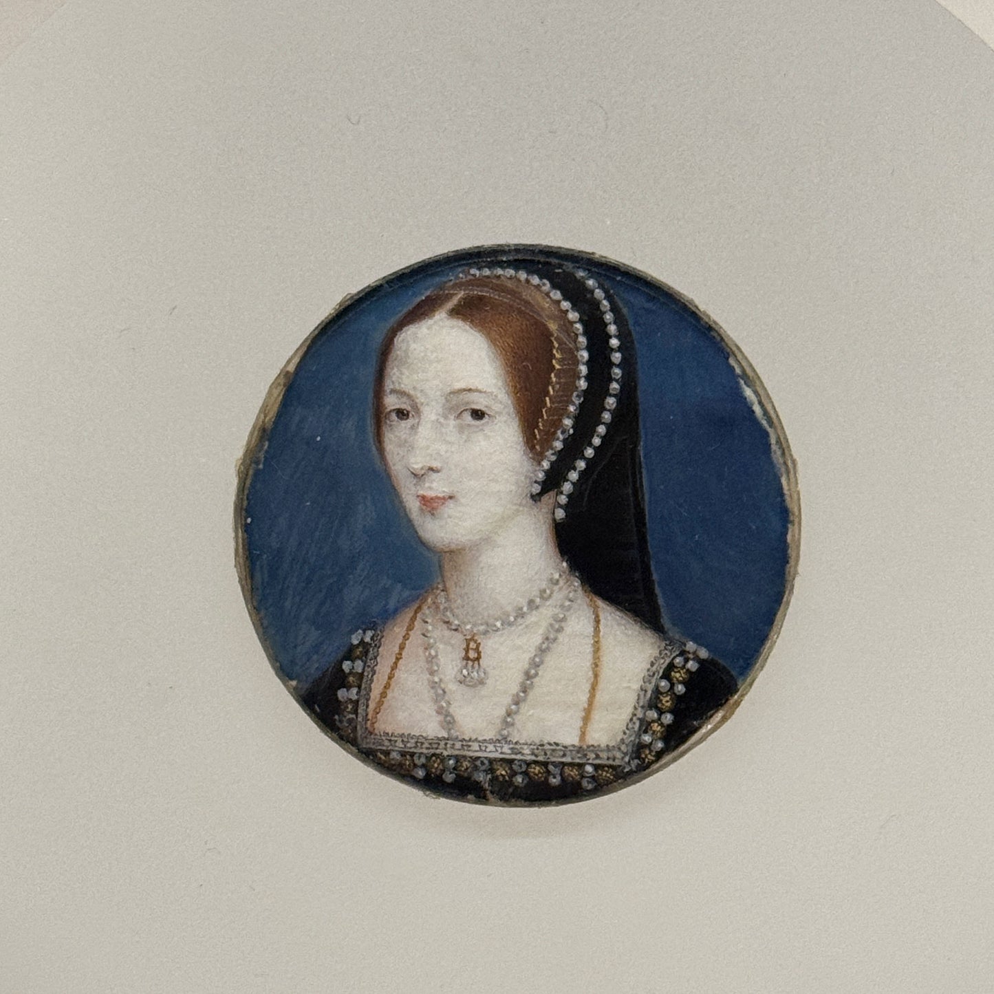 Anne Boleyn Mounted Print Hoskins Minature