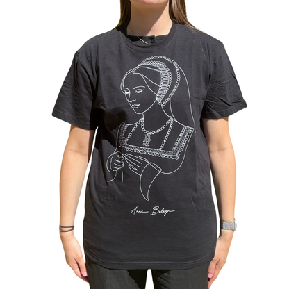 Anne Boleyn Line Art T-Shirt