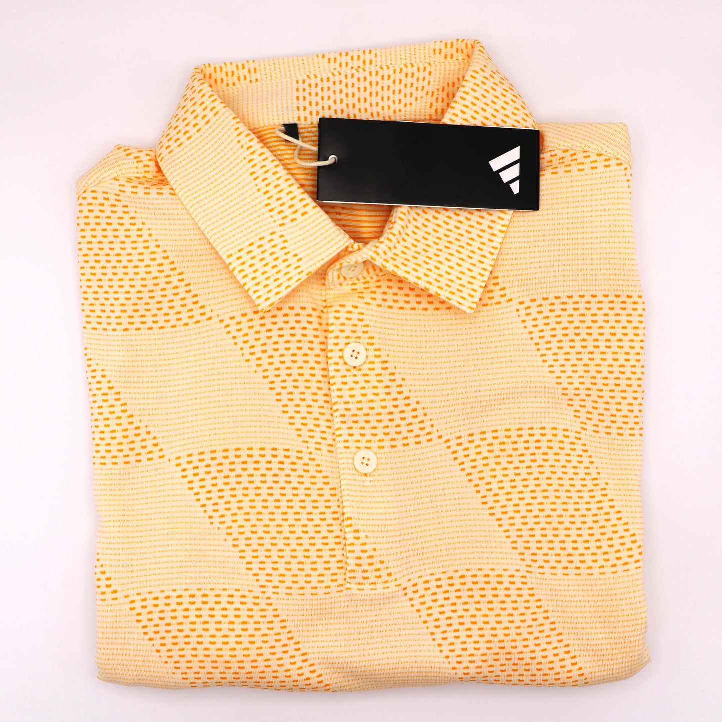Adidas Textured Polo Yellow