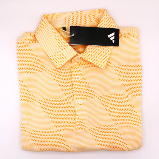 Adidas Textured Polo Yellow