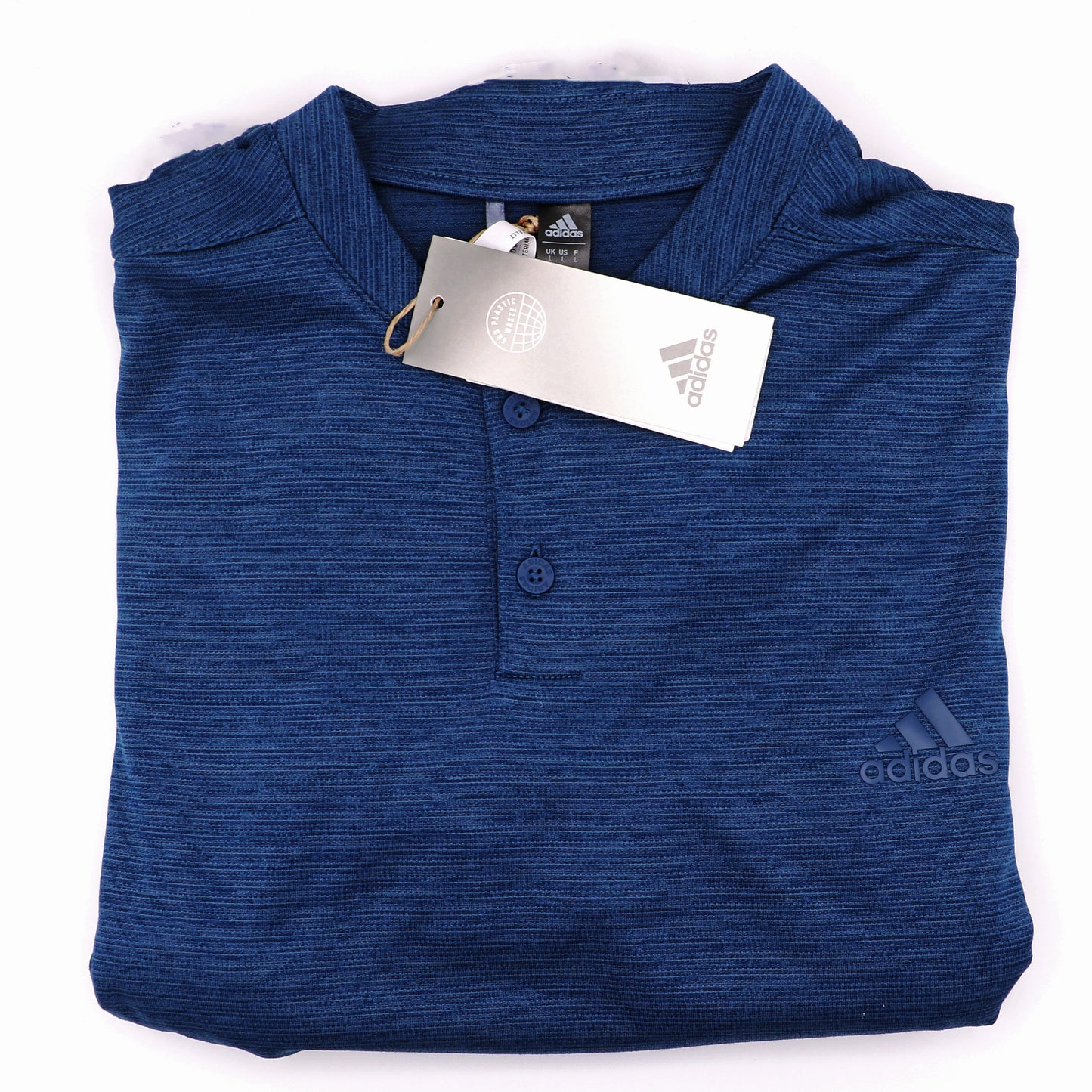 Adidas Textured Stripe Polo Shirt