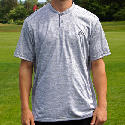 Adidas Textured Stripe Polo Shirt