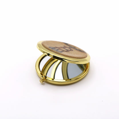 B Necklace Compact Mirror Boxed