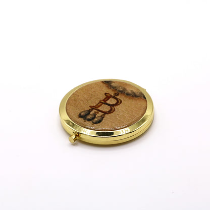 B Necklace Compact Mirror Boxed