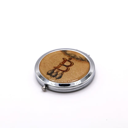 B Necklace Compact Mirror Boxed