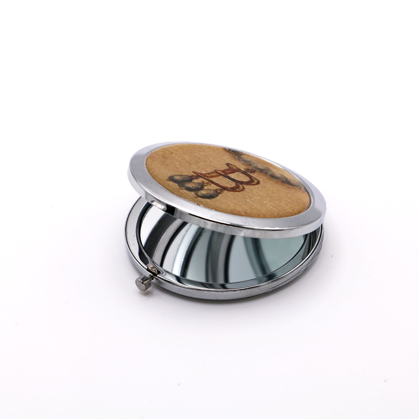 B Necklace Compact Mirror Boxed