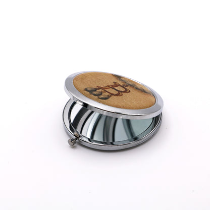 B Necklace Compact Mirror Boxed