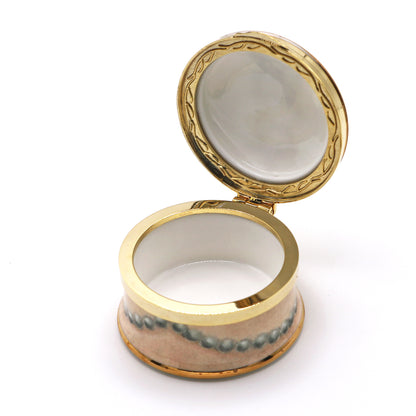 B Necklace China Hinged Trinket Box