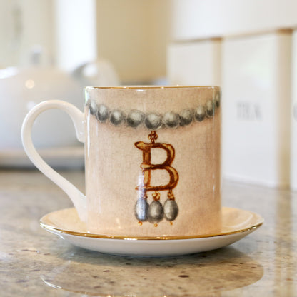 B Necklace China Mug