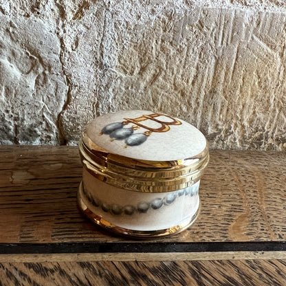 B Necklace China Hinged Trinket Box