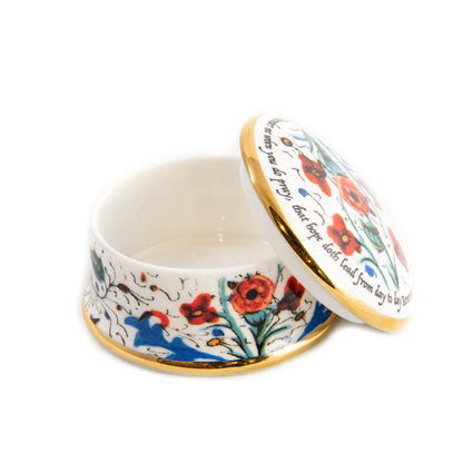 Book of Hours Round Trinket Box