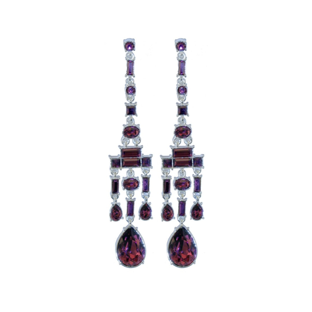 Chandelier Amethyst Earrings