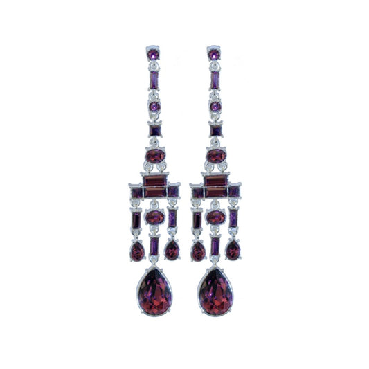Chandelier Amethyst Earrings