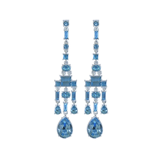 Chandelier Aqua Earring