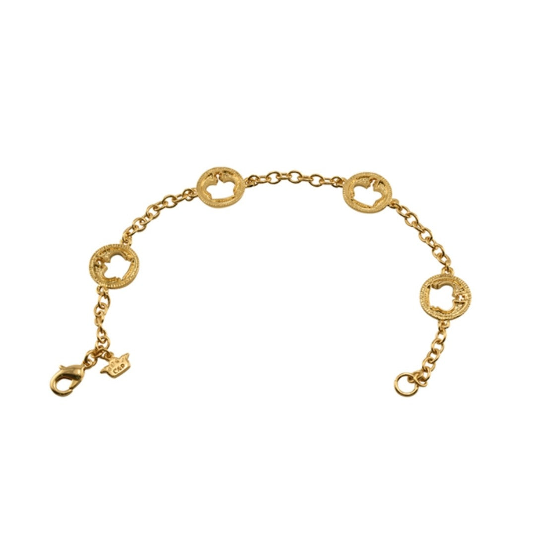 Crown Gold Bracelet