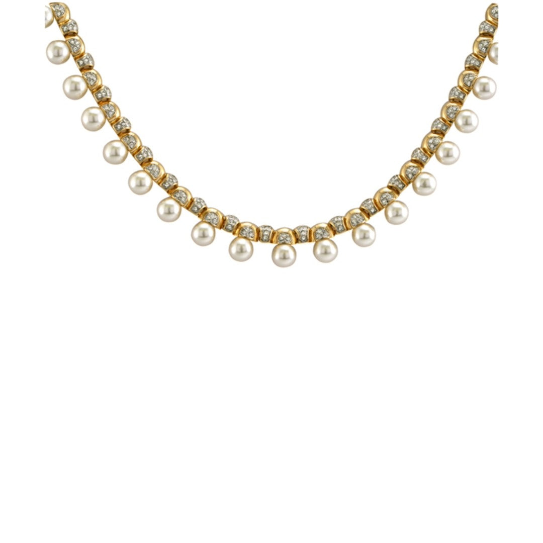 Elizabethan Faux Pearl Necklace