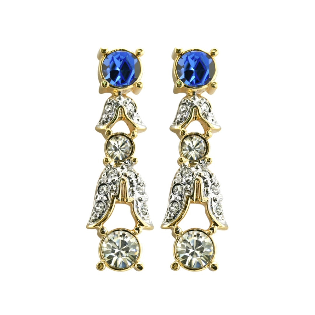 Empress Josephine of France Sapphire Crystal Earrings