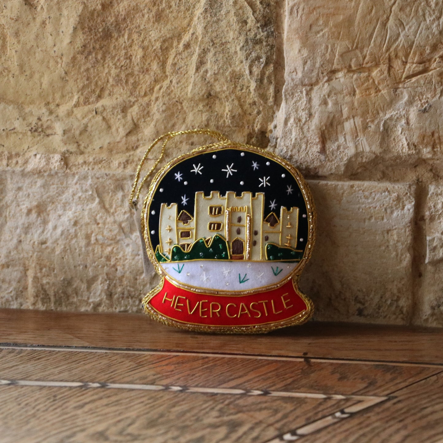 Hever Castle Snowglobe Hanging Dec