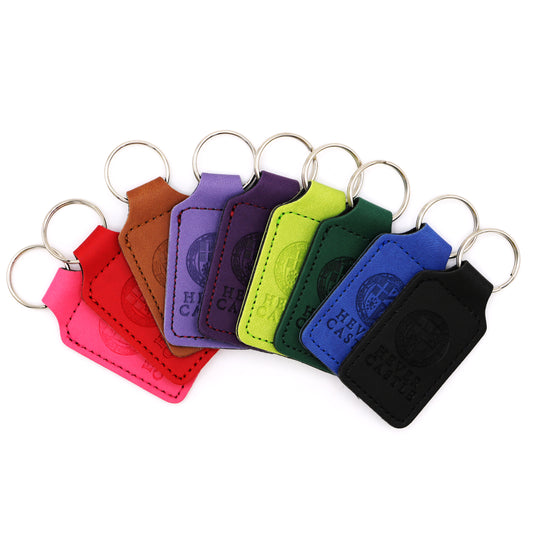 Hever Castle Leather Keyring