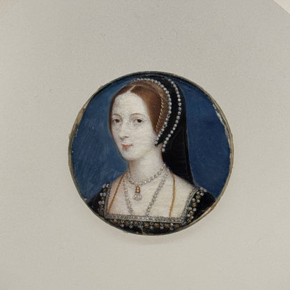 Anne Boleyn Mounted Print Hoskins Minature