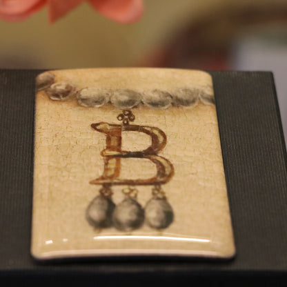 B Necklace Fridge Magnet