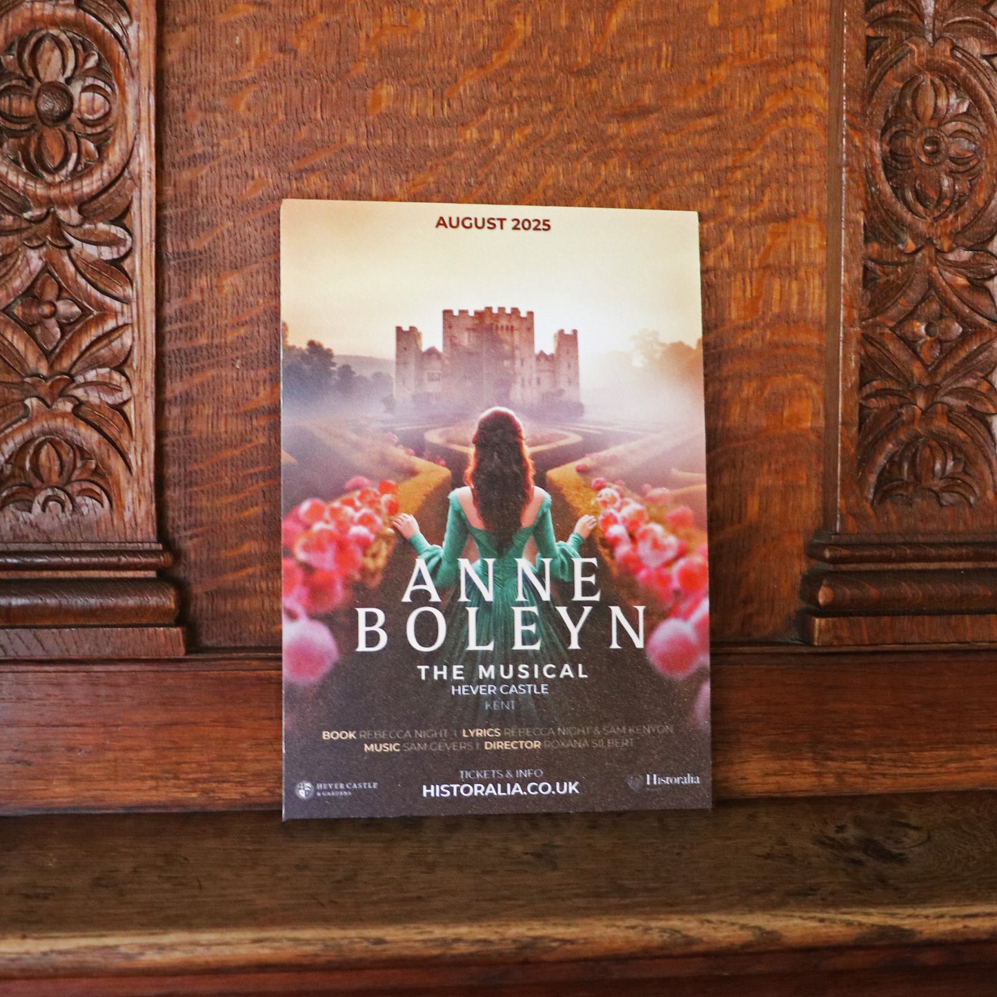 Anne Boleyn The Musical A5 Mantel Card