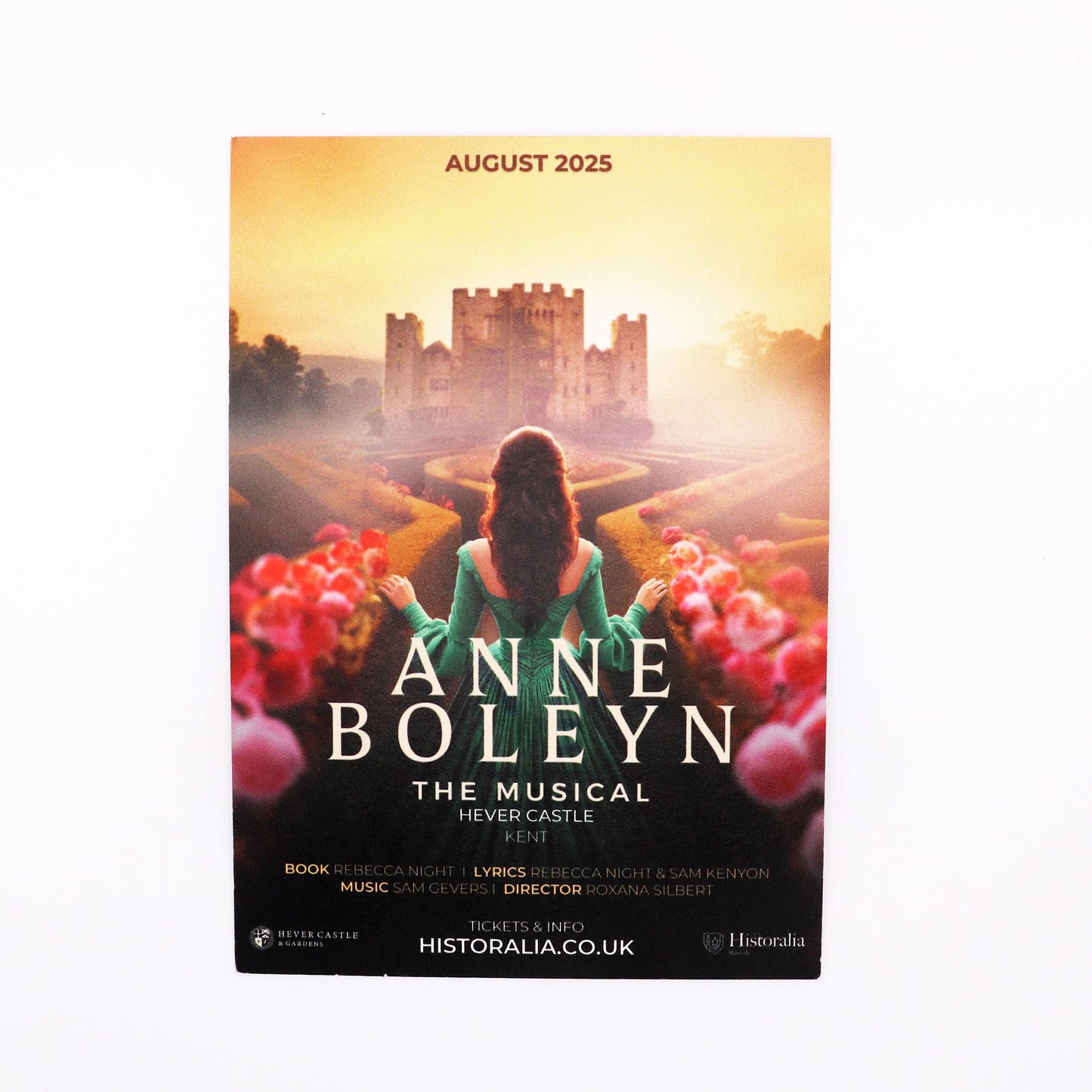 Anne Boleyn The Musical A5 Mantel Card