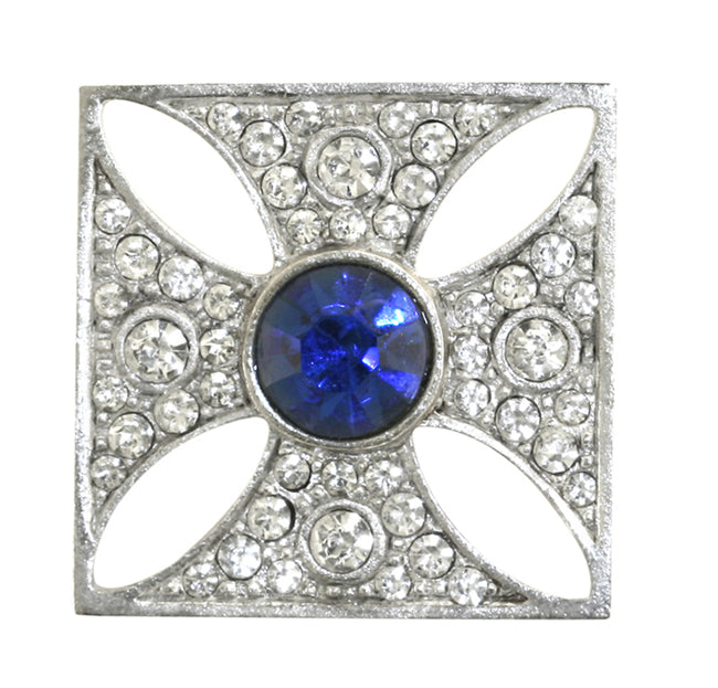 Imperial State Crown Cross Brooch