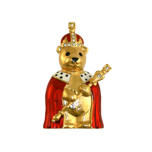 King Teddy Brooch