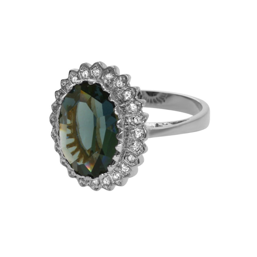Princess Engagement Ring (Silver)