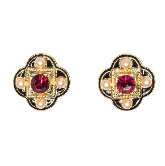 Pugin Clip Earrings