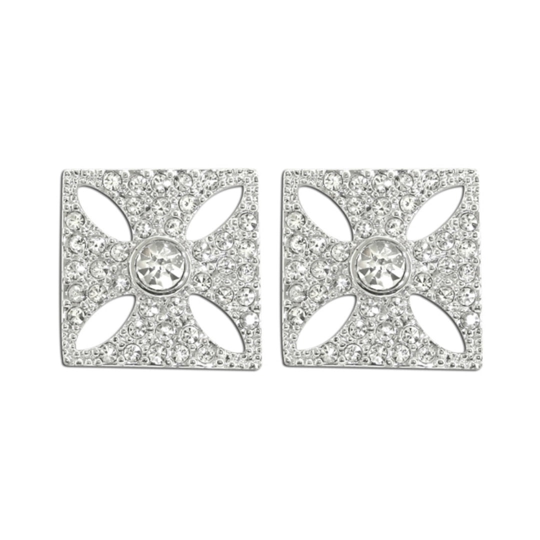 Queen Diamond Crown Earring Studs
