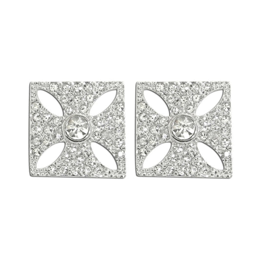 Queen Diamond Crown Earring Studs
