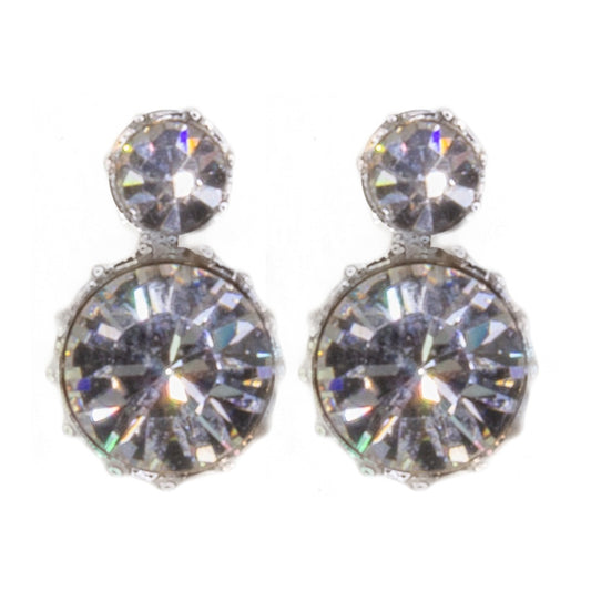 Queen Victoria's 2 stone Stud Earrings