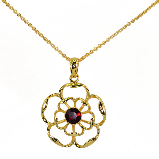 Rose Filigree Pendant