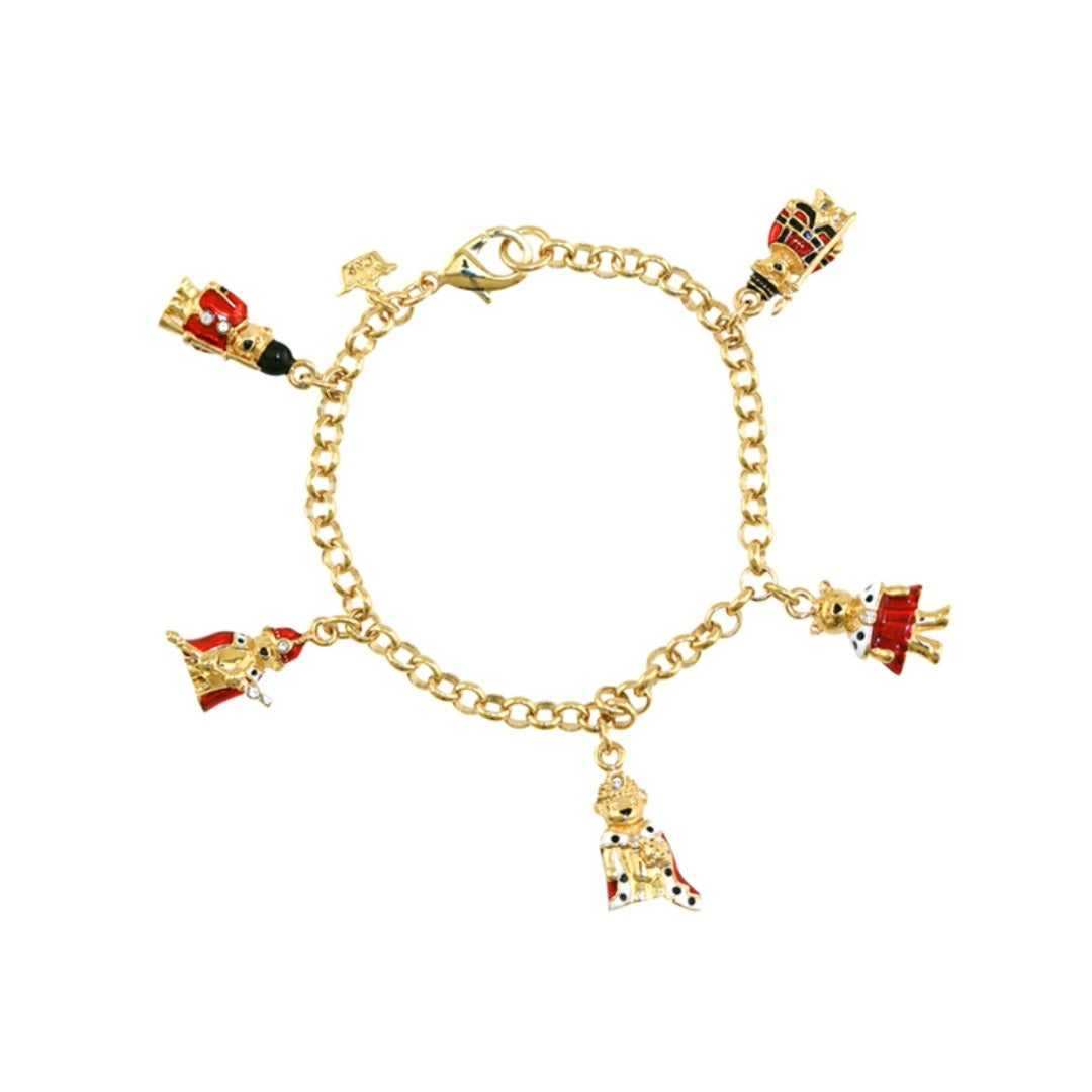 Royal Teddy Charm Bracelet