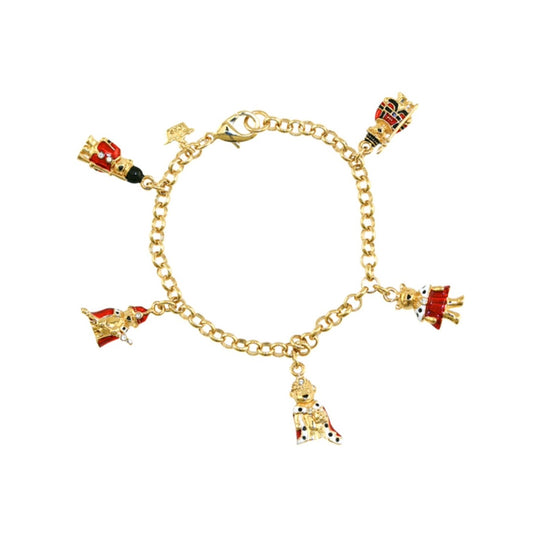 Royal Teddy Charm Bracelet
