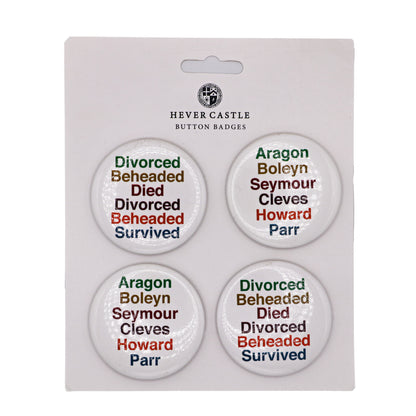 Six Wives Badge Set