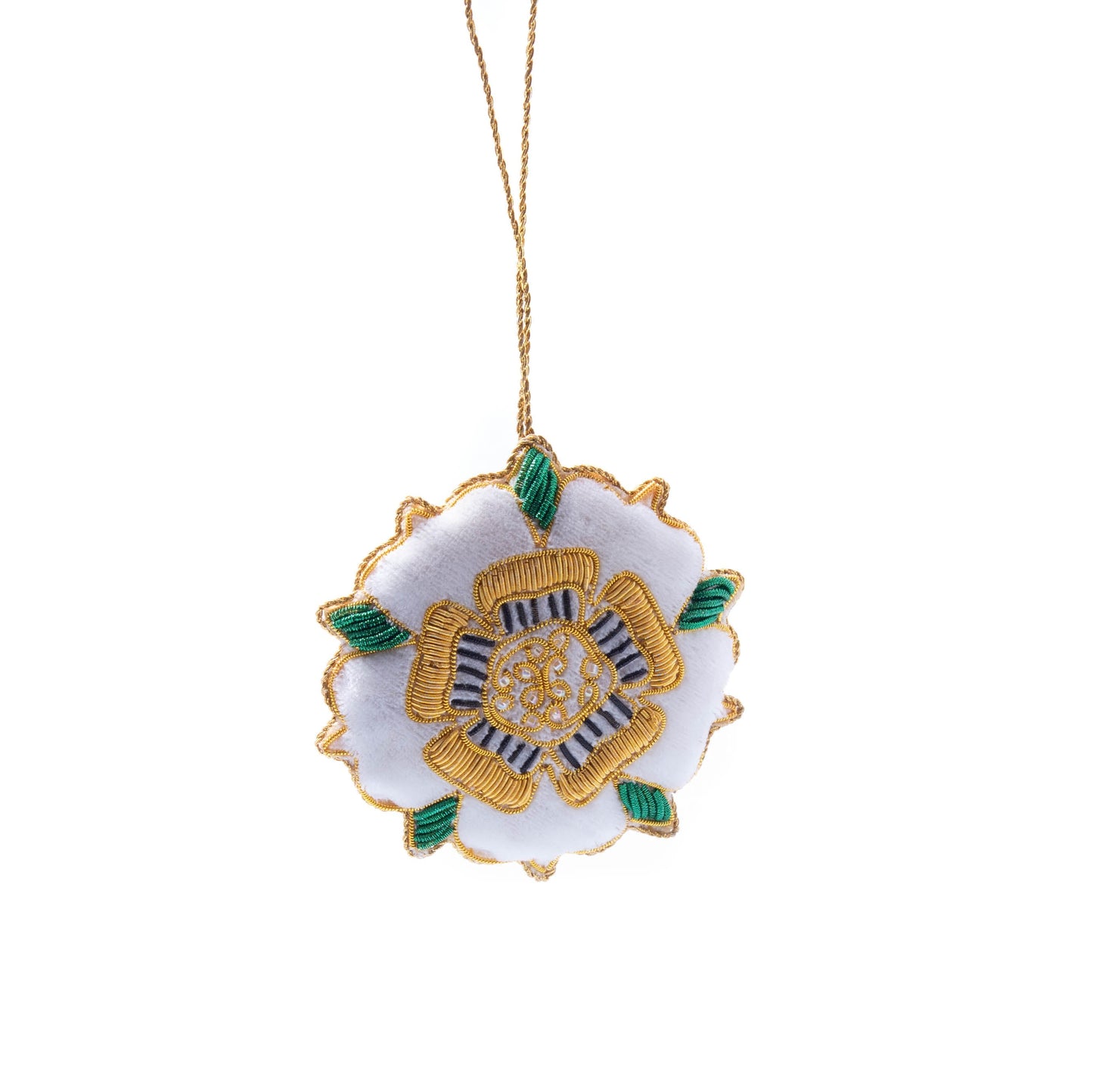 White Tudor Rose Decoration